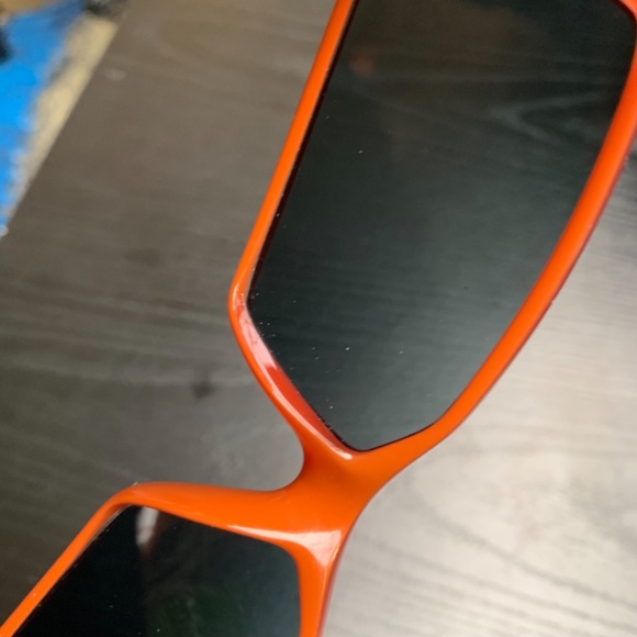 Italian Bollé Bolle Orange Tangerine Sunglasses Case Silk Cleaning Cloth Glam - Picture 8 of 14